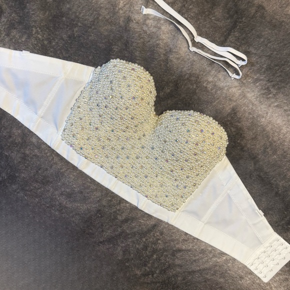 Pearl Dreams Bustier Top – Sexy, Sculpted & Sparkly - Picture 2 of 4